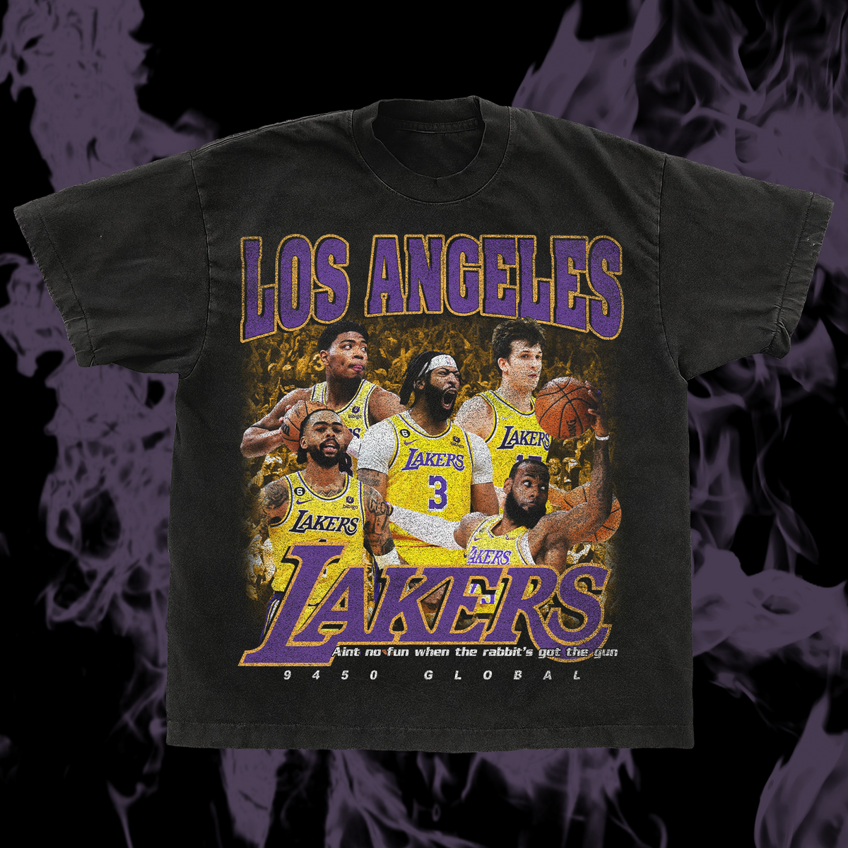 9450 Global Vtg Los Angeles Lakers Tee XL