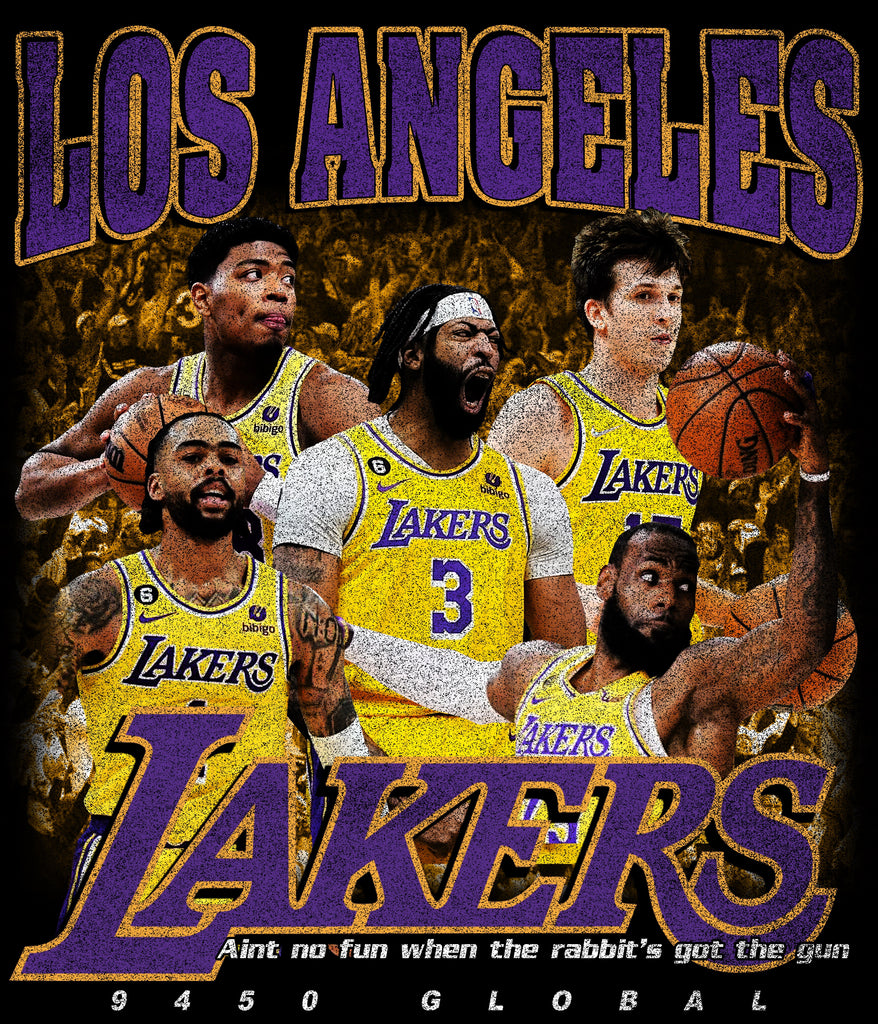 9450 Global Vtg Los Angeles Lakers Tee XL